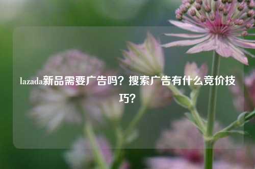 lazada新品需要广告吗？搜索广告有什么竞价技巧？